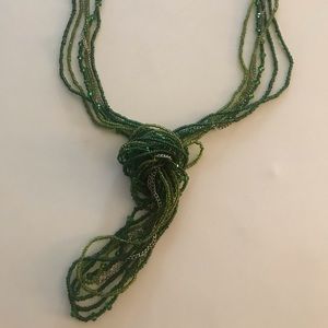 Six (50”) Long Beaded Strands Necklace with Sterling Silver Clasp. QUALITY MADE